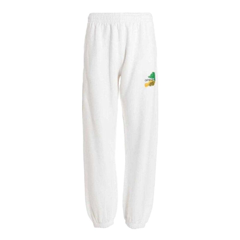 Off White Mens Brush Arrow Slim Sweatpants / White